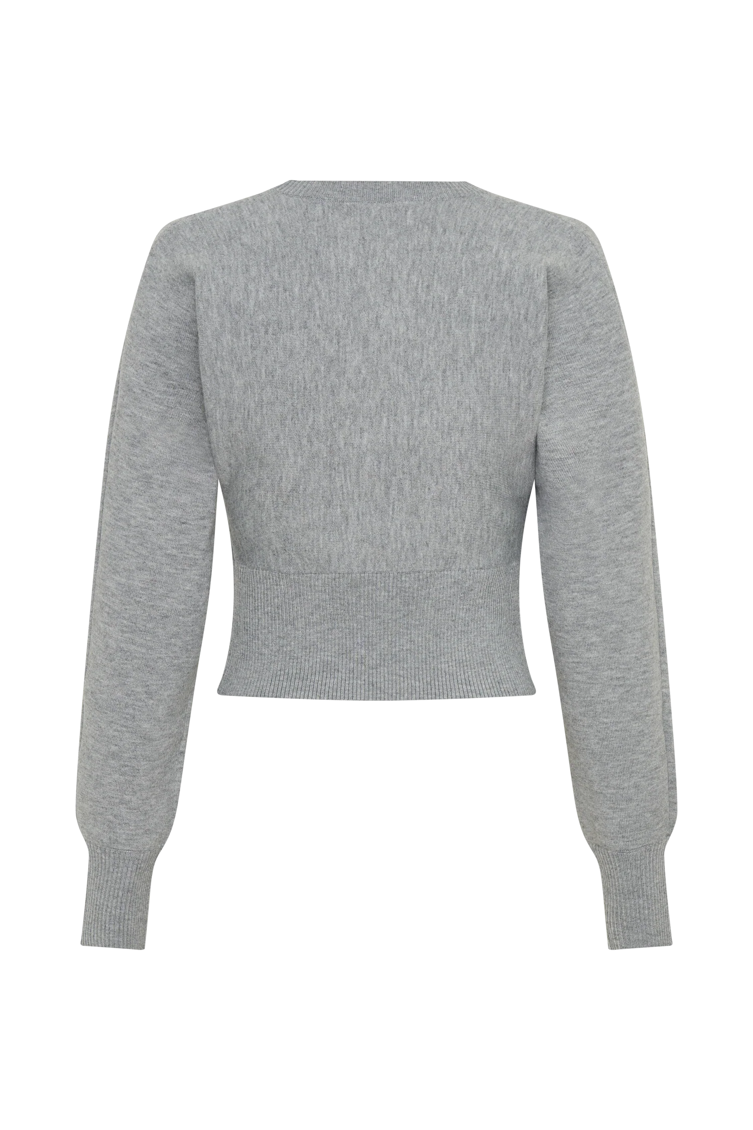 Ciaralee Cinched Waist Jumper- Grey Marle - Image 9