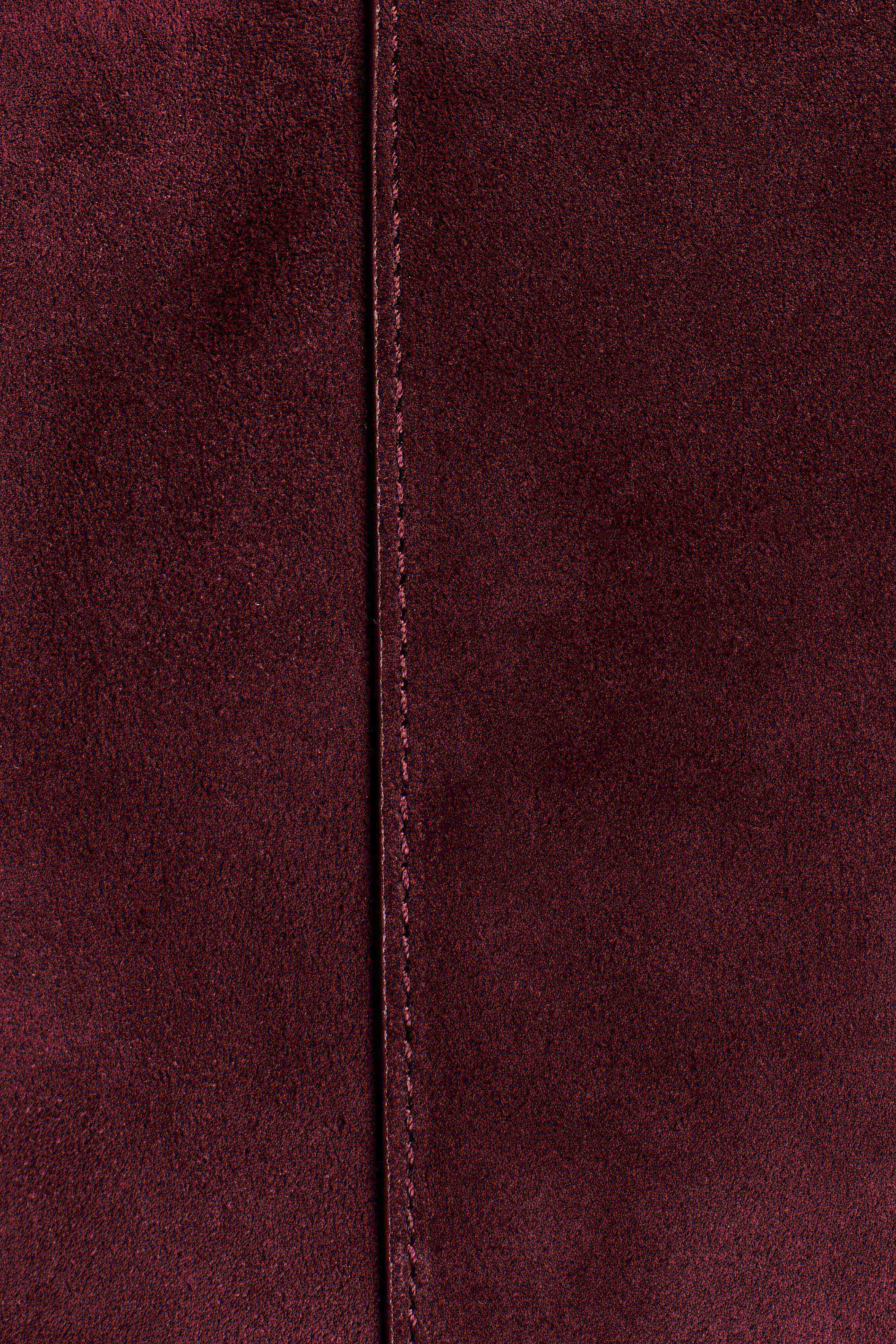 Hazel Slouchy Suede Bag - Burgundy - Image 4