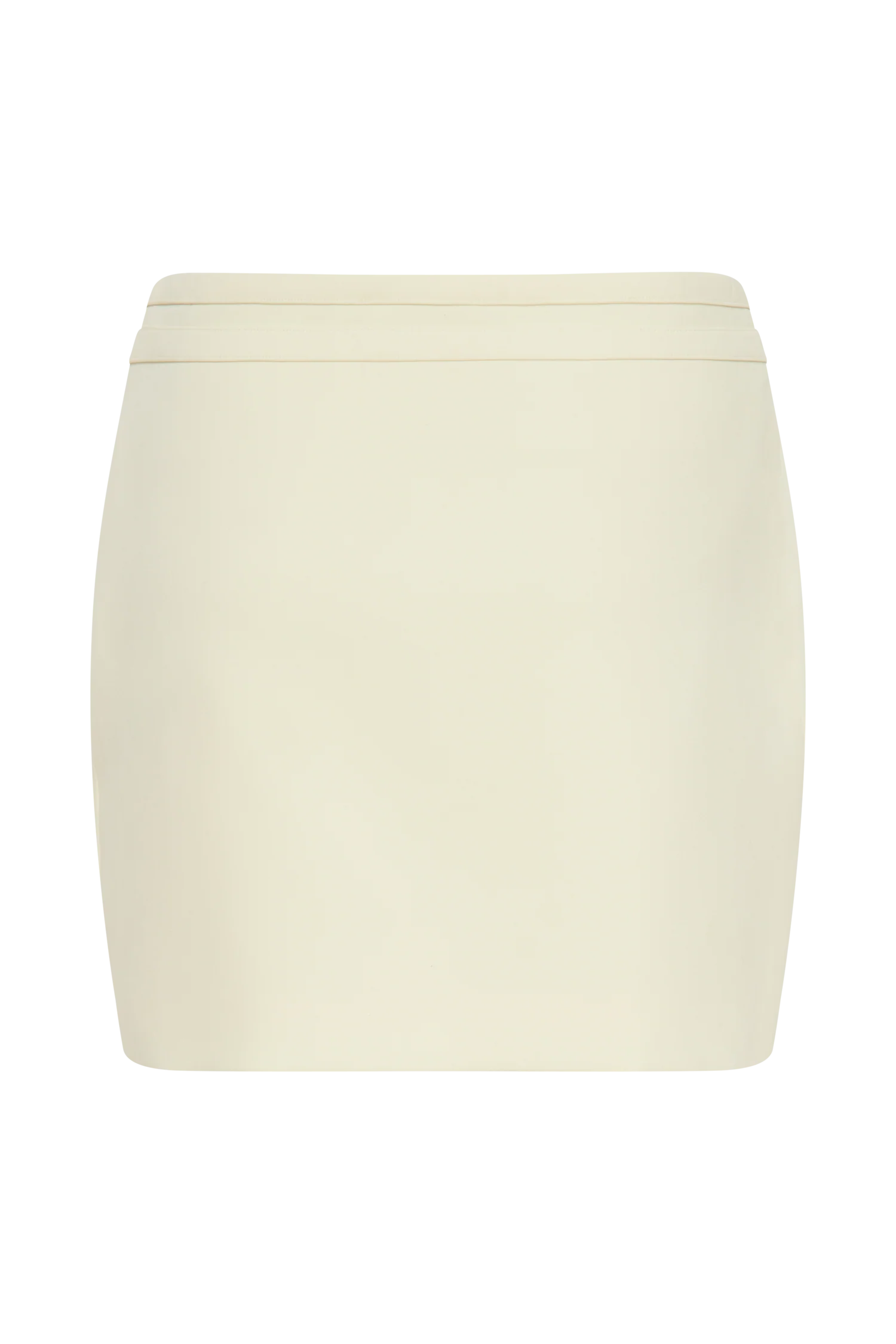 Letitia Suiting Mini Skirt With Buckle - Pastel Lemon - Image 10
