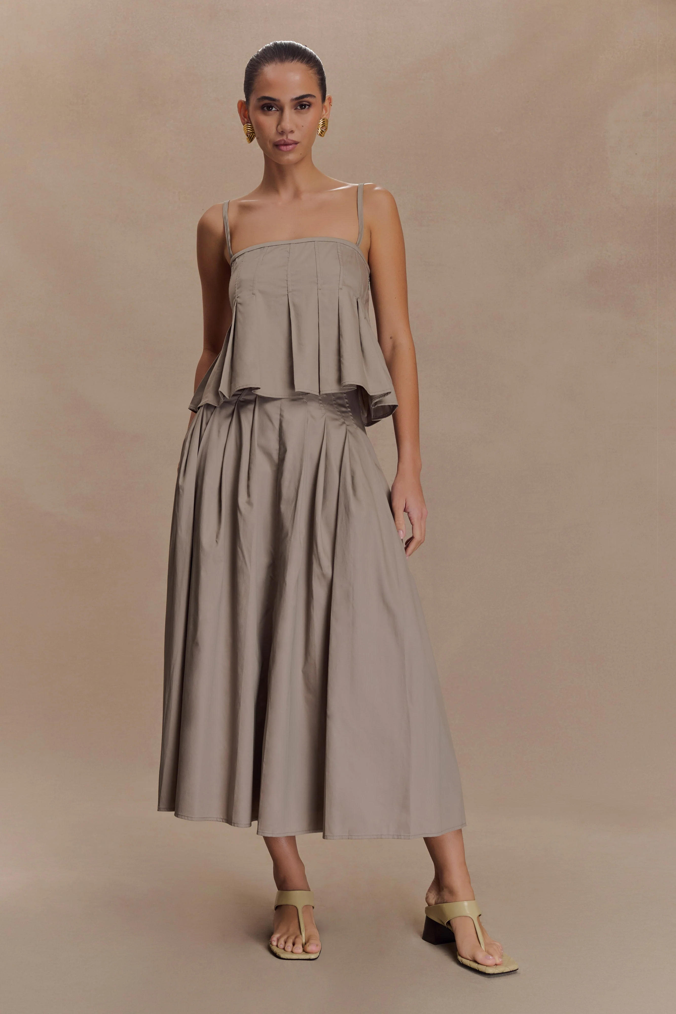Mae Cotton Top - Pebble Brown - Image 6