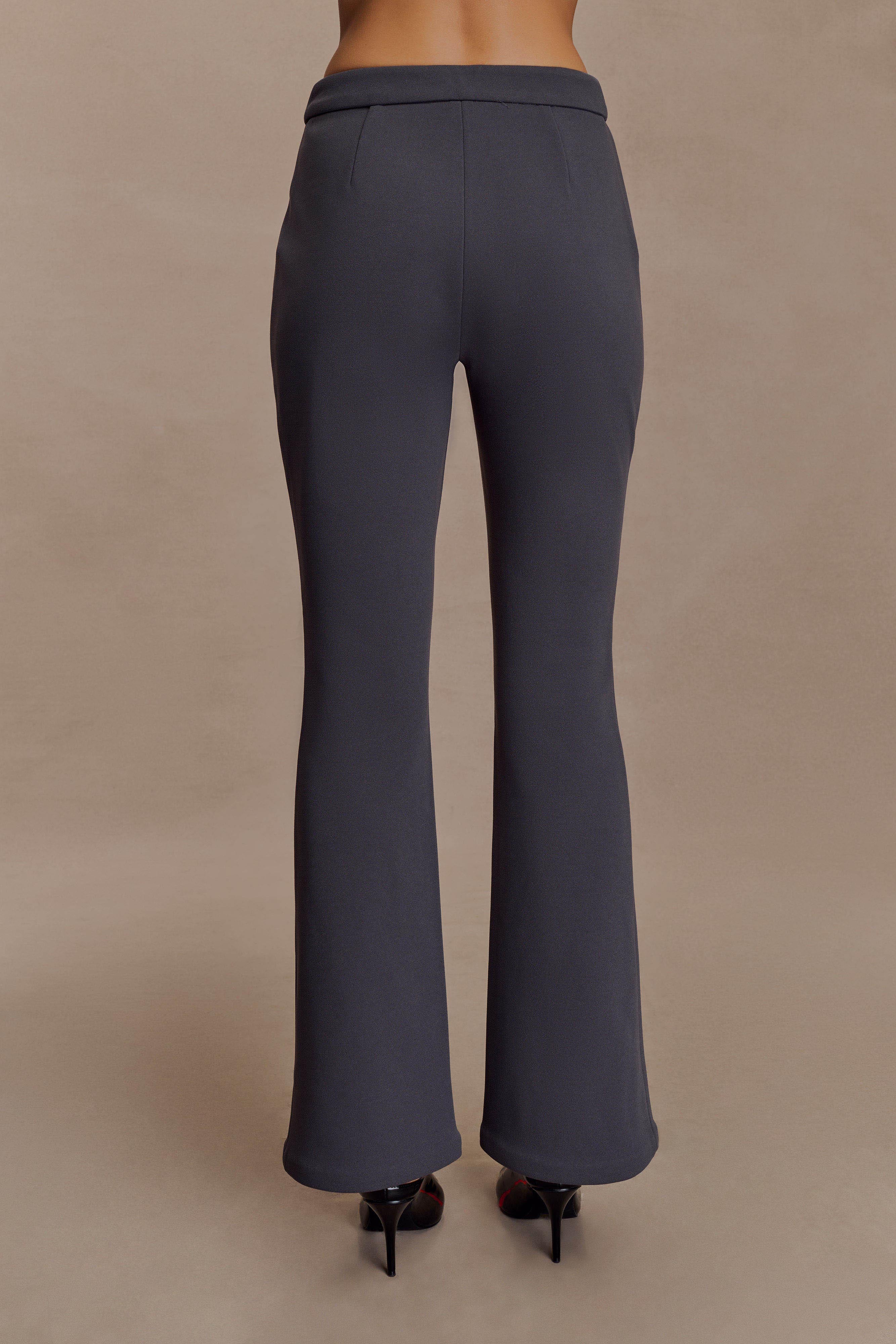 Marion Fit And Flare Pant - Charcoal Shadow - Image 3
