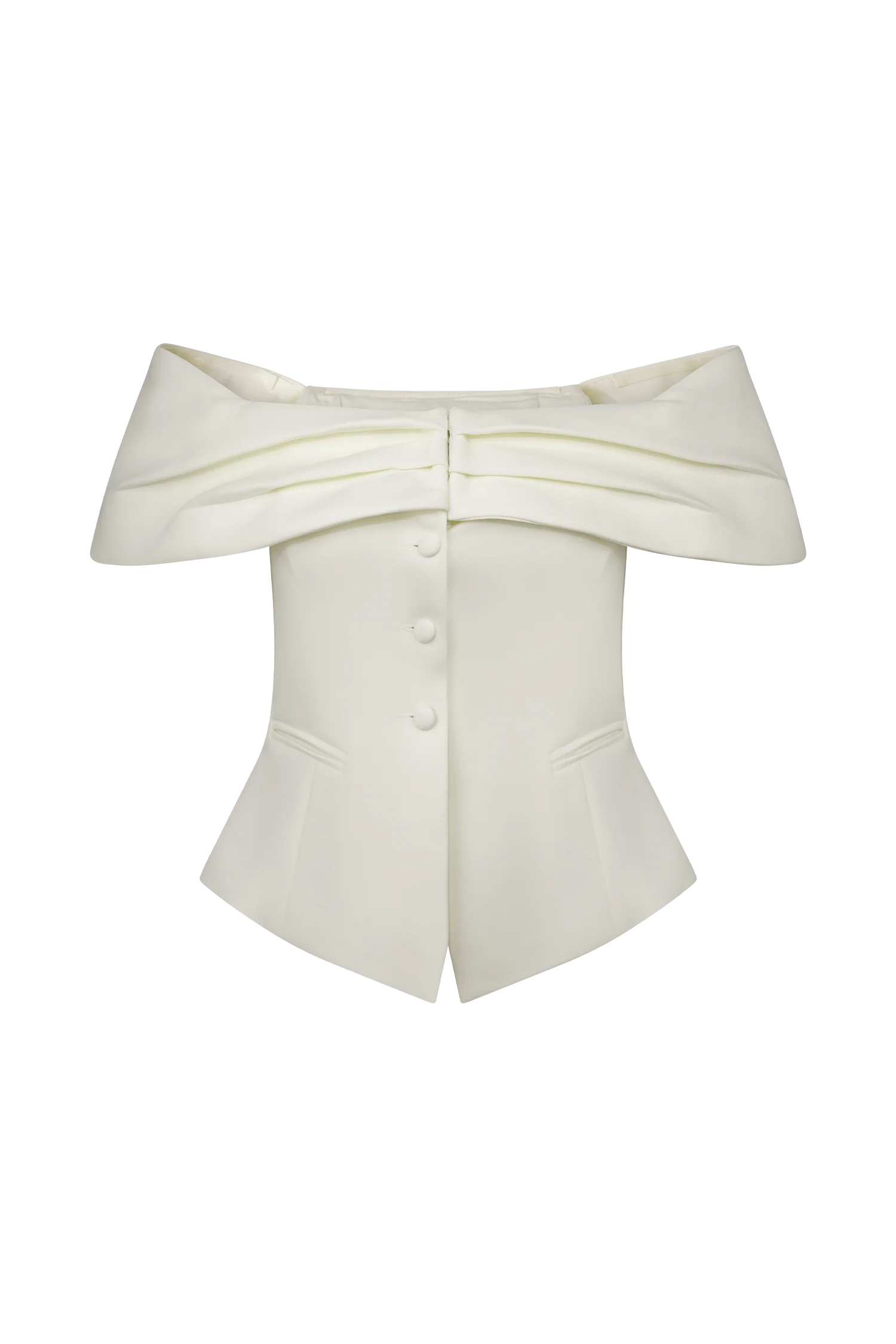 Maxime Suiting Vest - Ivory - Image 9