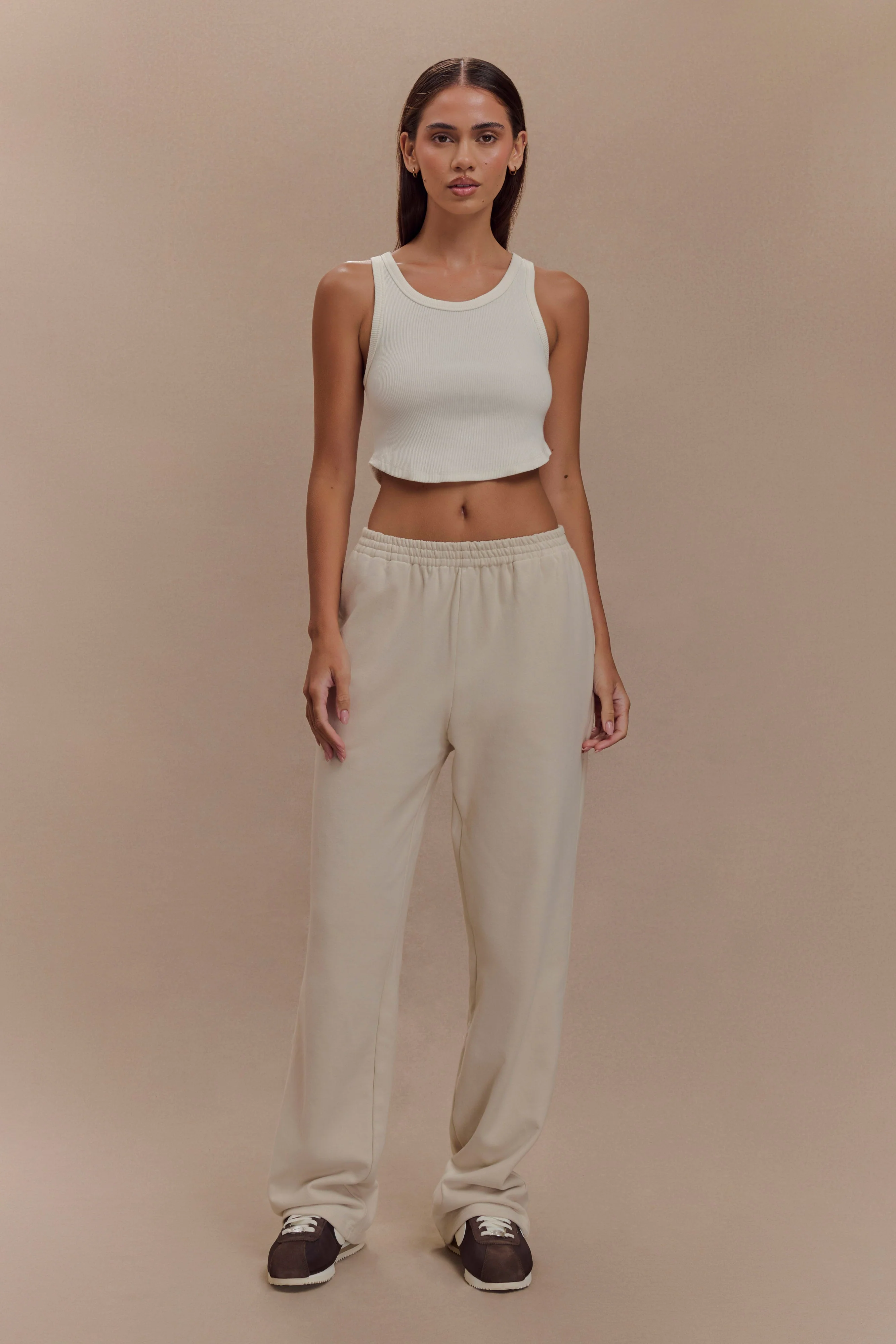Morgana Ribbed Tank Top - White - Image 7