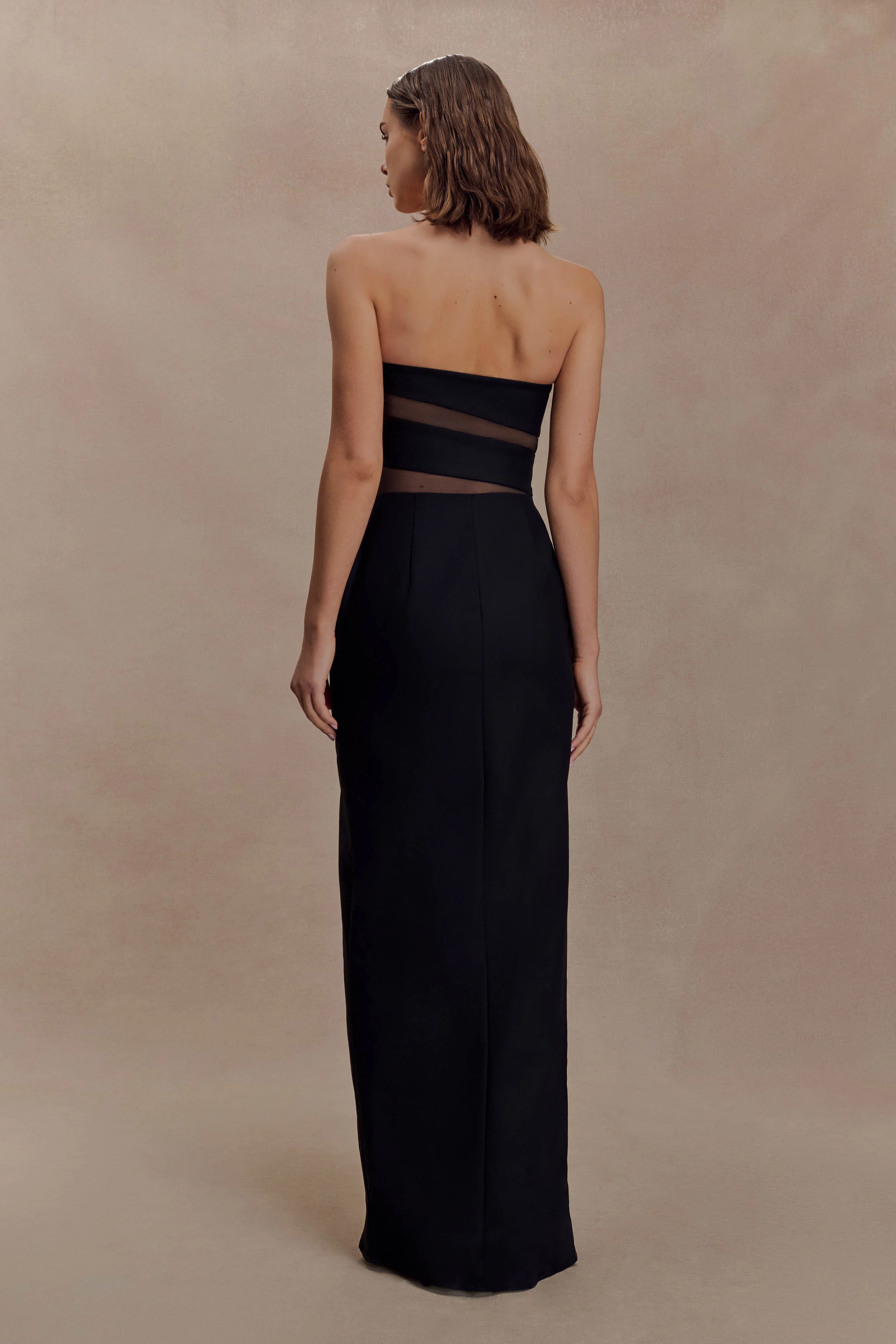 Paulina Cut Out Strapless Maxi Dress - Black - Image 2