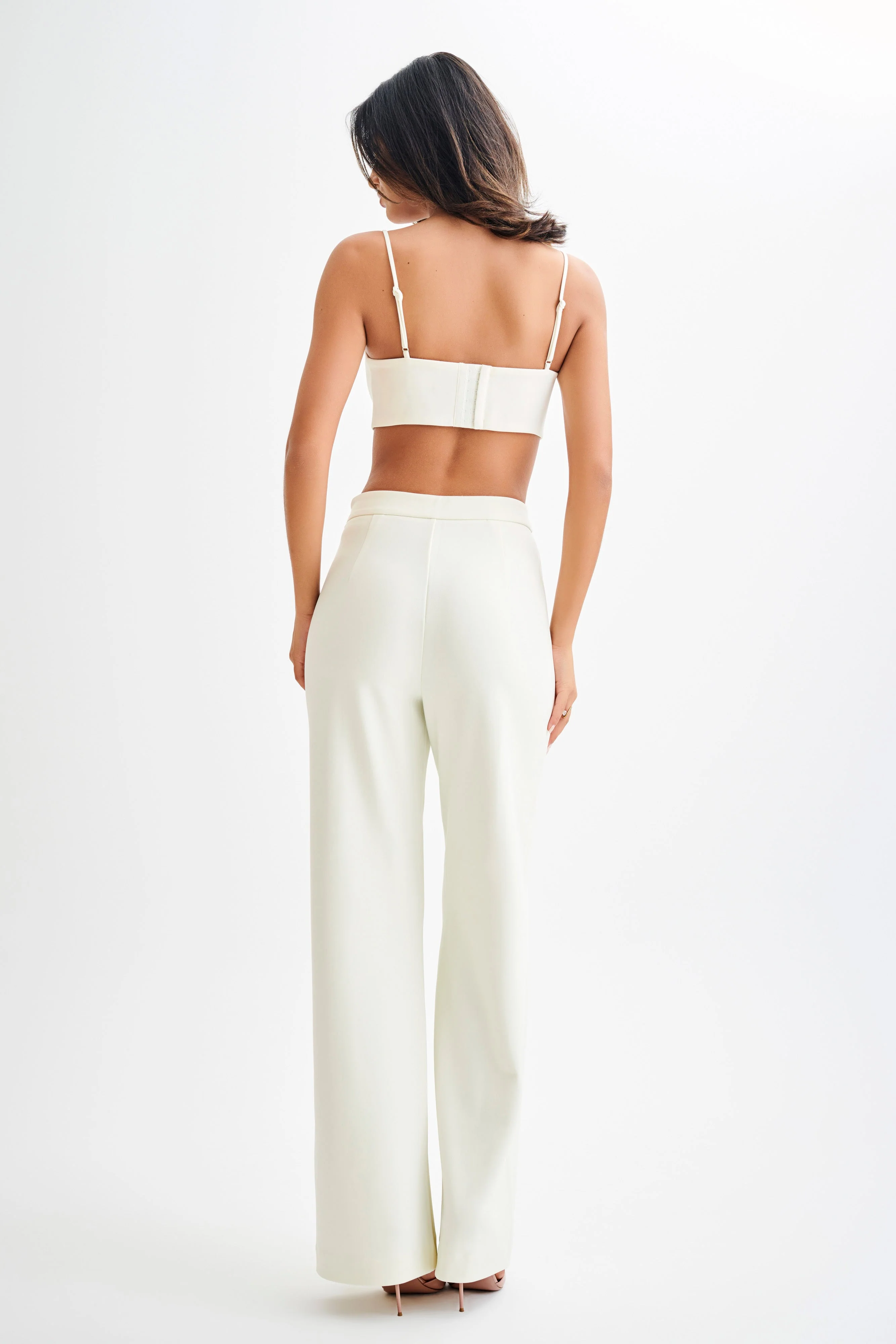 Perry Suiting Crop Top - Ivory - Image 5