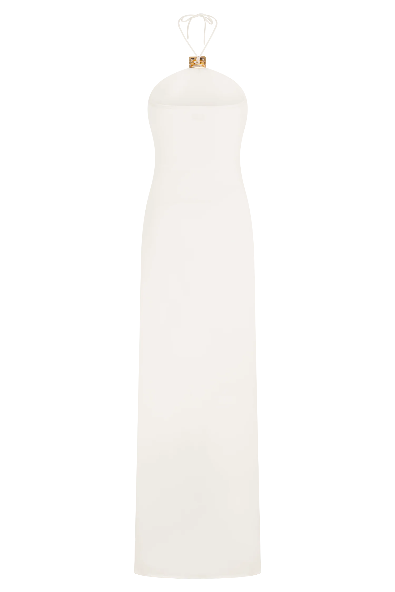Quincy Halter Maxi Dress With Hardware - Ivory - Image 6