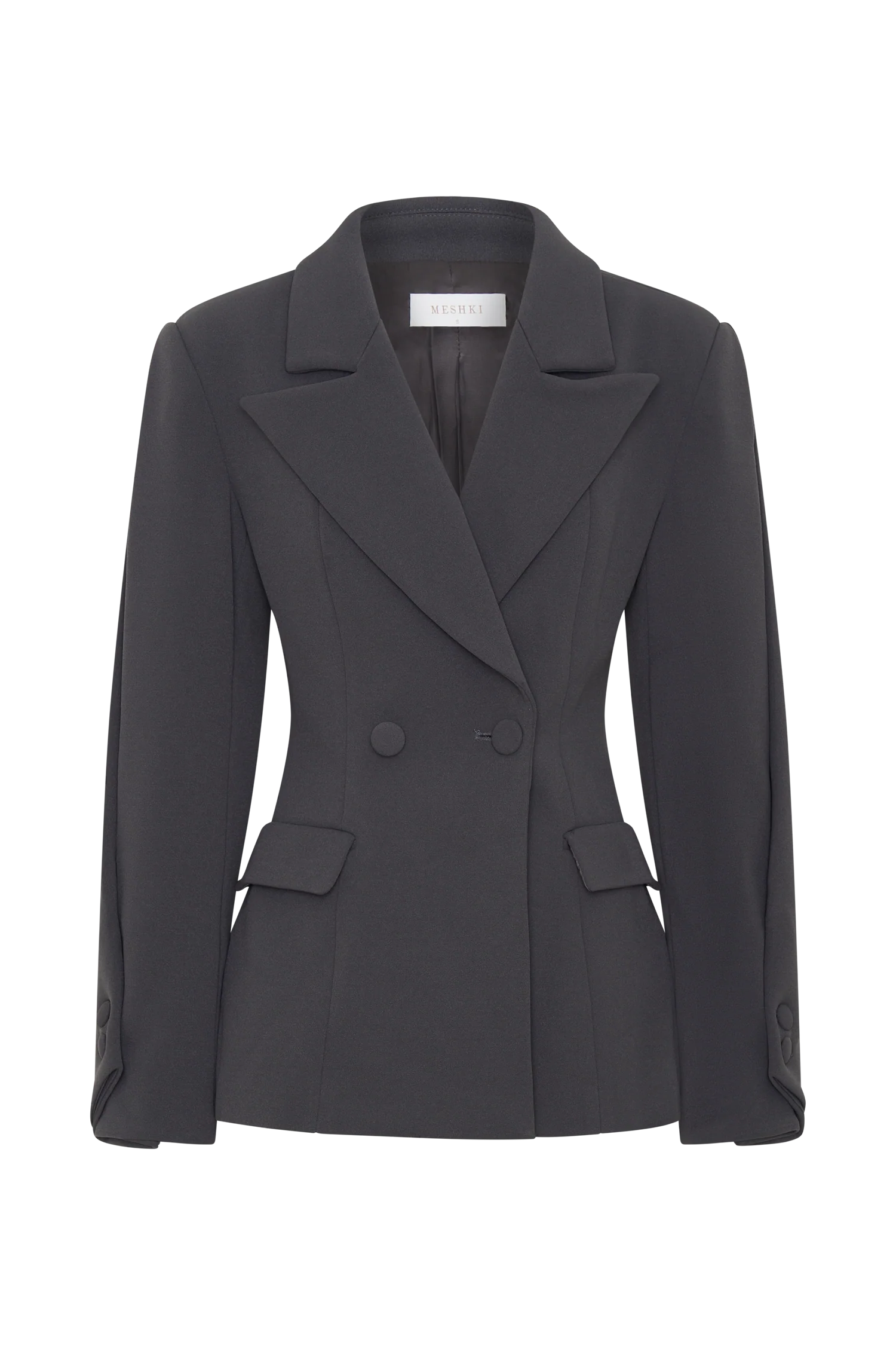 Wesley Structured Blazer - Charcoal Shadow - Image 9